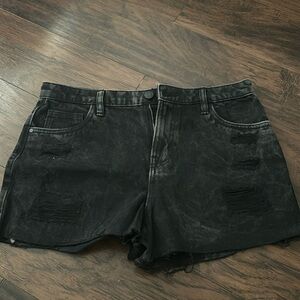 Black Jean shorts